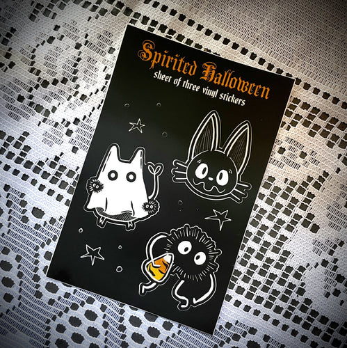 Spirited Halloween Vinyl Sticker Sheet