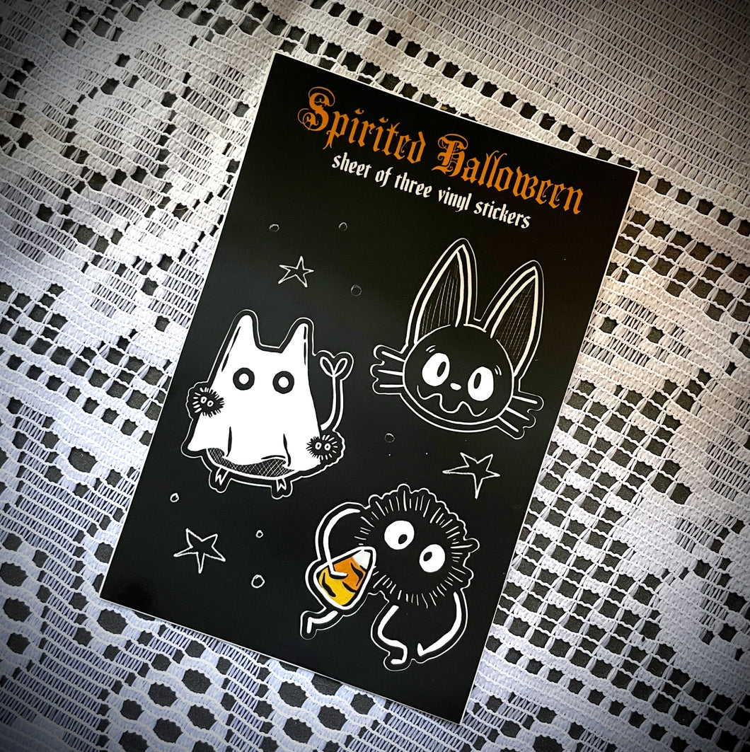 Spirited Halloween Vinyl Sticker Sheet