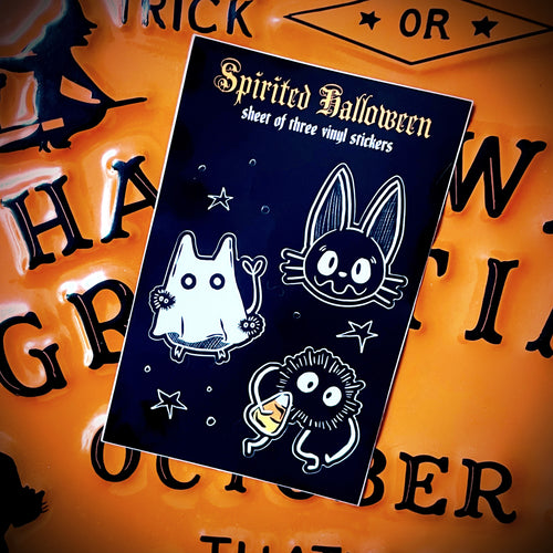 Spirited Halloween Vinyl Sticker Sheet