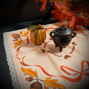 Acorn Flourish Cloth Napkin / Altar Cloth