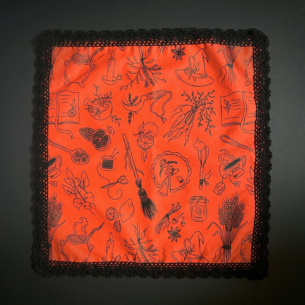 Kitchen Witchery Tea Towel / Cloth Napkin