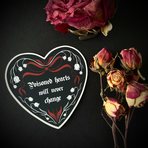 Poisoned Hearts Vinyl Sticker