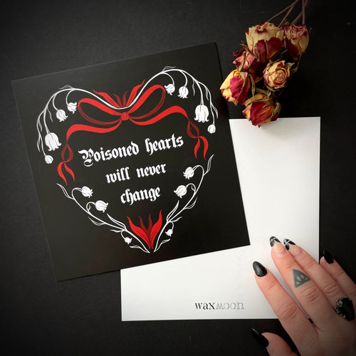 Poisoned Hearts Postcard Print