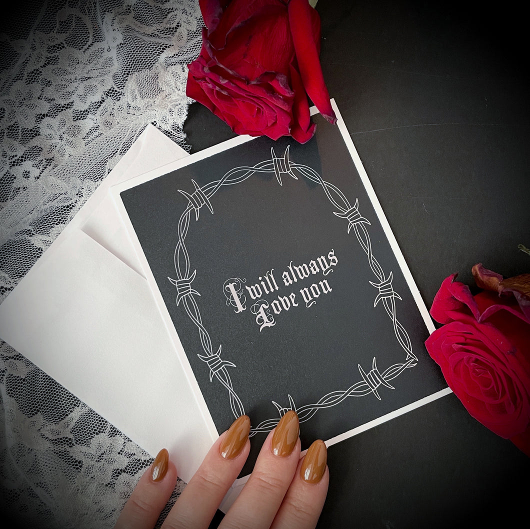 I Will Always Love You - Flat Card