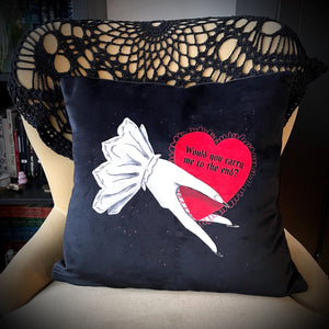 To The End Velvet Pillow Cover
