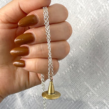 Load image into Gallery viewer, Witch&#39;s Hat Brass Necklace
