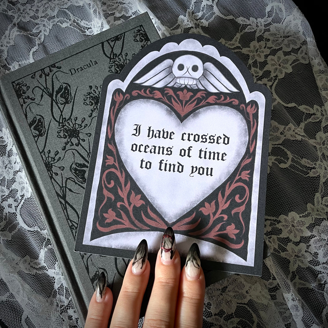 Oceans of Time Die Cut Card