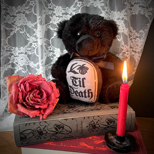 Til Death Black Teddy Bear