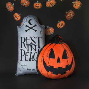 Irregular Rest In Peace - Large Gravestone Pillow
