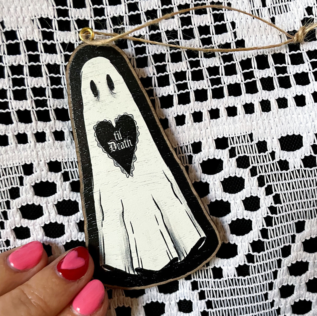Til Death Die Cut Wooden Ornament