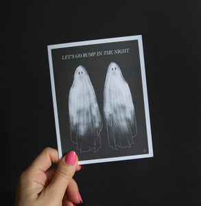 Let's Go Bump In The Night - Folding Card