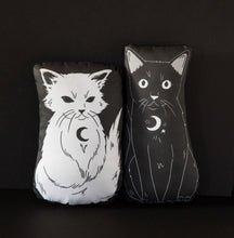 Load image into Gallery viewer, Spirit - Familiars White Cat Mini Pillow