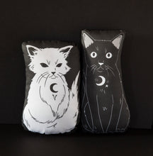 Load image into Gallery viewer, Shadow - Familiars Black Cat Mini Pillow