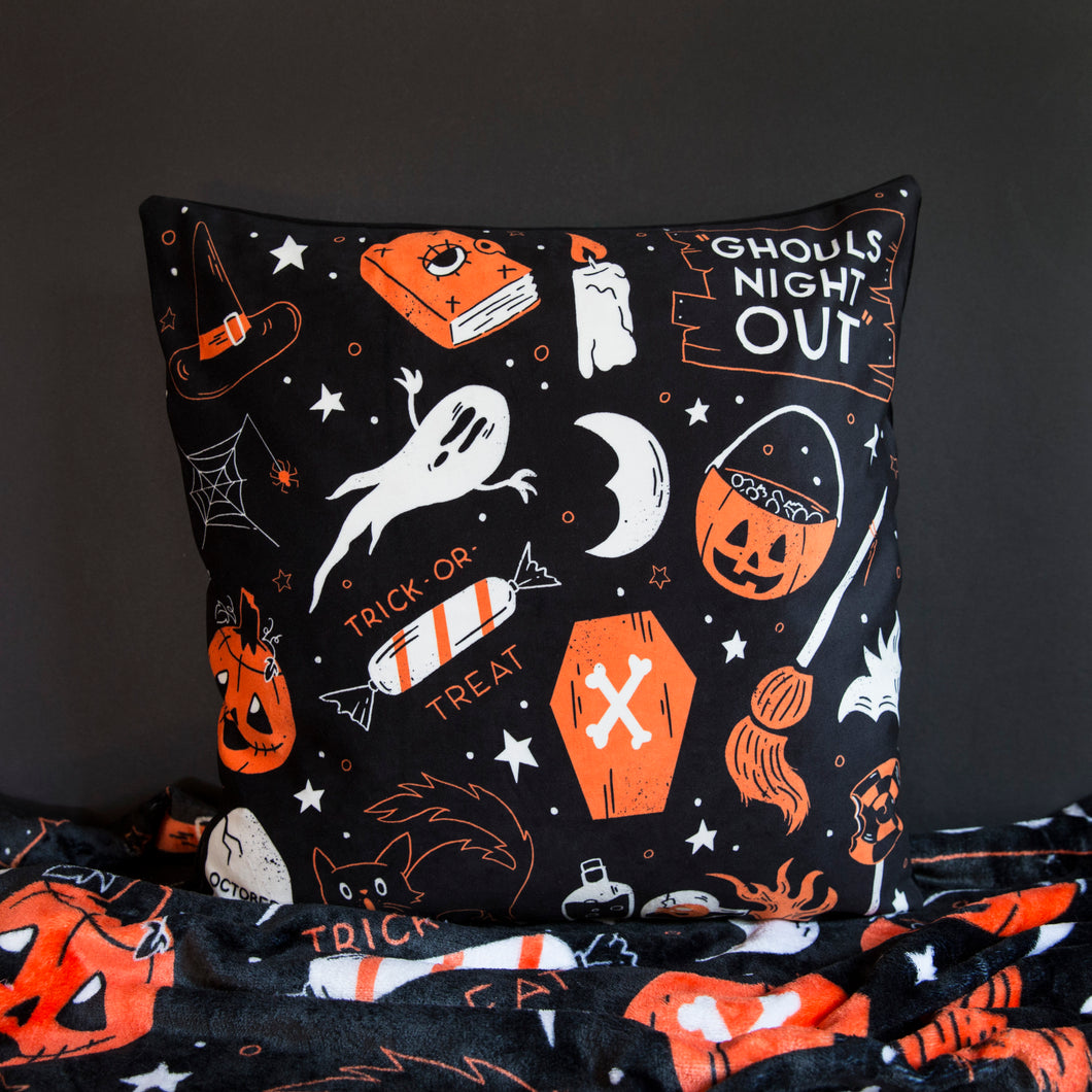 Ghouls Night Out - Velvet Pillow Cover