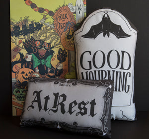Irregular At Rest - Mini Casket Plate Inspired Pillow