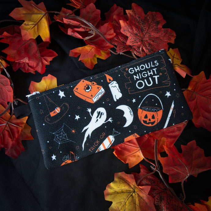 Ghouls Night Out Patterned Pouch - Pencil Case