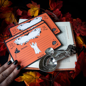 Halloween Recipe Card Set - Set of 5