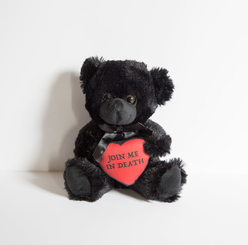 Join Me In Death - Black Teddy Bear