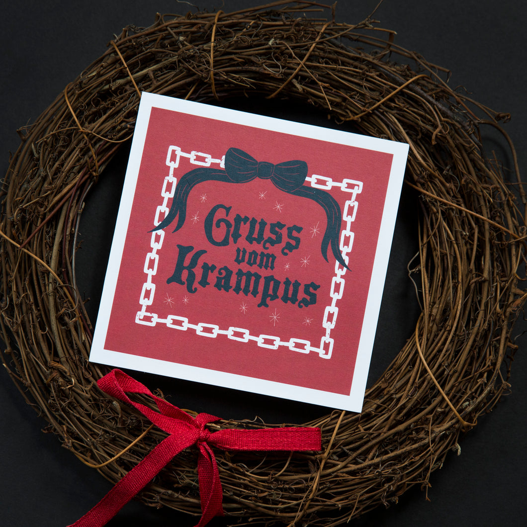 Gruss Vom Krampus Greeting Card