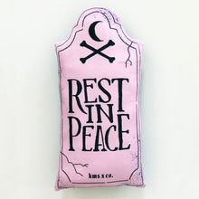 Load image into Gallery viewer, Pastel Pink Rest in Peace Pillow