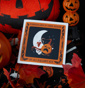 Pumpkins Grin Greeting Card