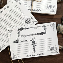 Load image into Gallery viewer, Kitchen Witchery Recipe Card Set - Set of 5