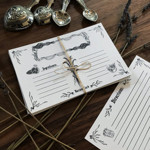 Kitchen Witchery Recipe Card Set - Set of 5