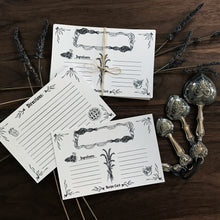 Load image into Gallery viewer, Kitchen Witchery Recipe Card Set - Set of 5