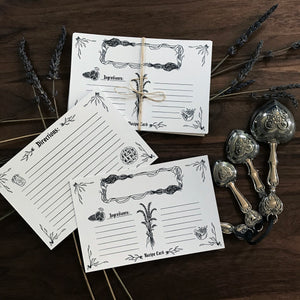 Kitchen Witchery Recipe Card Set - Set of 5