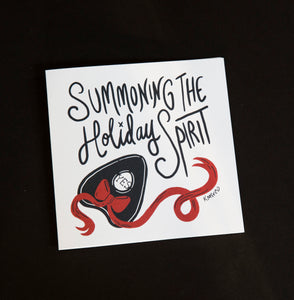 Summoning the Holiday Spirit Greeting Card