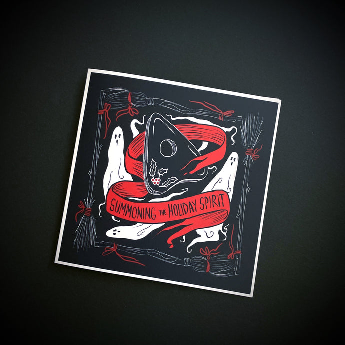 Black Summoning Spirit Greeting Card