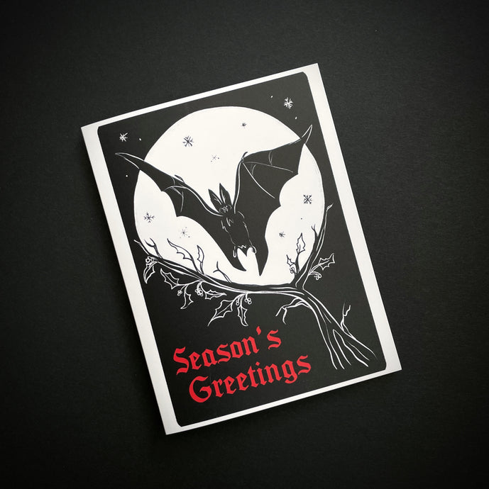 Holiday Bat Greeting Card