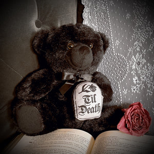 Til Death Large Black Teddy Bear