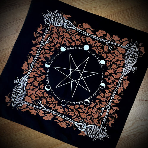 Rust Witch Altar Cloth / Bandana