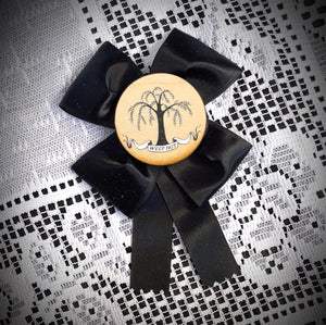 Weep Not Rosette Ribbon Pin