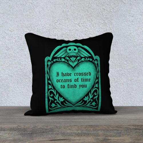 Oceans of Time Velvet Pillow Cover
